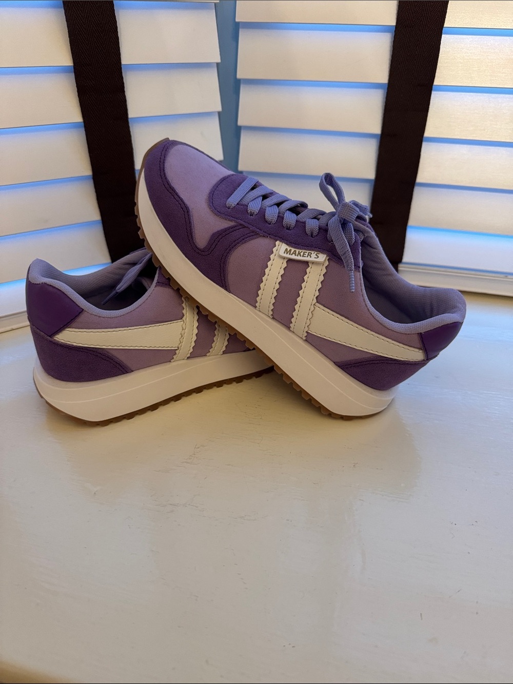 MSK Lavender Platform Sneakers for Women